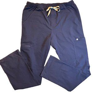 Figs Mens Cairo Cargo Scrub Pants Navy Blue XL T (Tall)